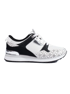 Chic Black and White Sporty Sneakers