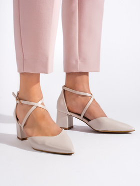 Light Beige Pointed-Toe Sandals