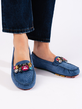 Blue Crystal Breeze Loafers