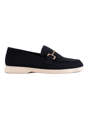 Suede Black Loafers