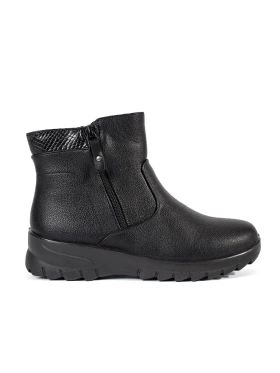 Cozy Black Warm Ankle Boots