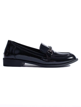 Glossy Classic Black Loafers