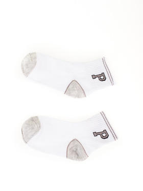 Children's White and Grey Socks