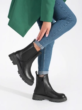 Black Chelsea Platform Boots