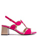 Fuchsia Buckle Sandals