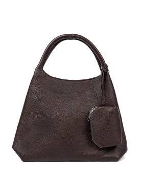 Elegant Brown Bag with Cosmetic Pouch Inside