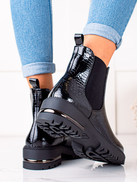 BLACK ANKLE BOOTS BY SERGIO LEONE