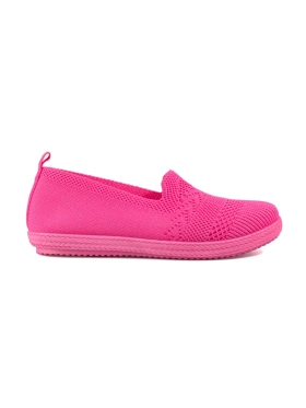 Pink Slip-On Textile Sneakers