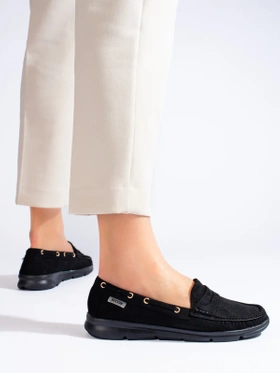 Black Suede Loafers