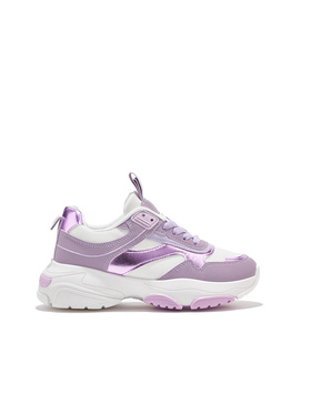 Lilac Sports Shoes with Chunky Soles