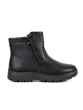 Black Cozy Lightweight Ankle Boots