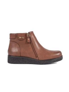 Warm & Cozy Brown Leather Ankle Boots by Sergio Leone