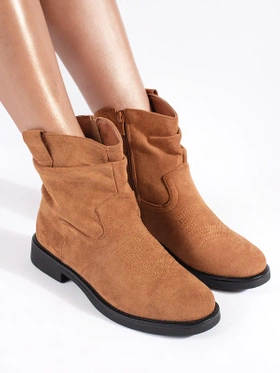 Brown Suede Cowboy Boots