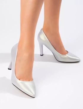 Silver Heeled Pumps