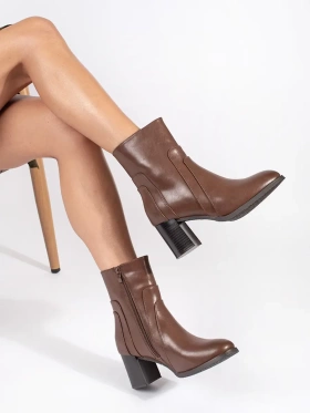 Sergio Leone Brown Leather Ankle Boots