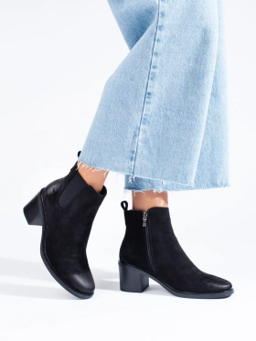 Black Heeled Ankle Boots