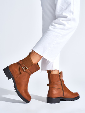 Chic Brown High Ankle Boots