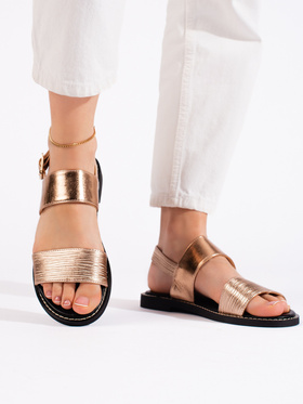 Flat Golden Sandals