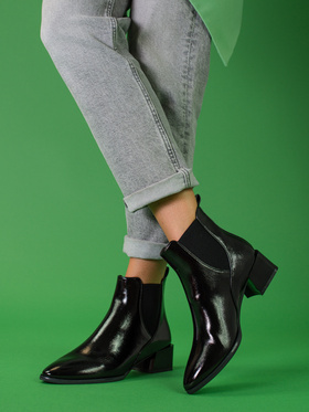 Shelovet Elegant Black Chelsea Boots