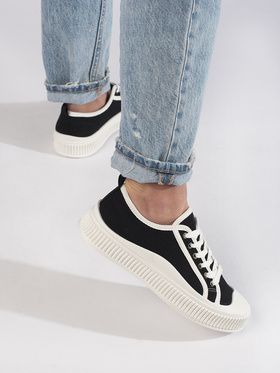 Black Platform Sneakers