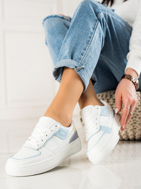 Classic Platform Sneakers in White