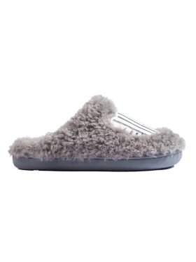 Cozy Grey Furry Slippers