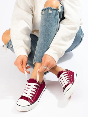 Chic Burgundy Sneakers