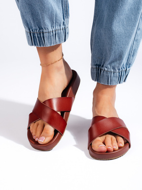 Brown Slide Sandals by Sergio Leone