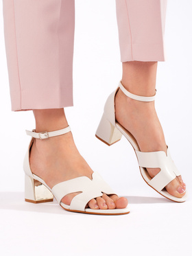 White High-Heel Sandals