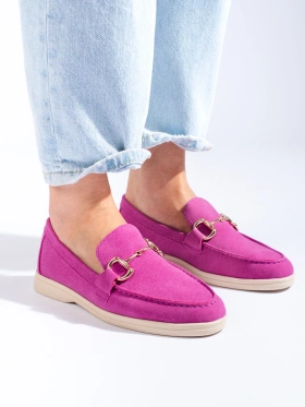 Suede Pink Loafers