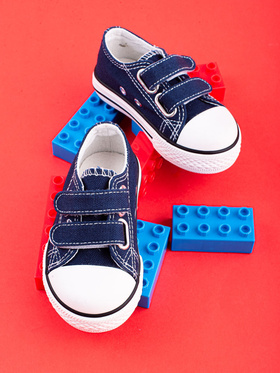 Kids' Navy Blue Velcro Sneakers