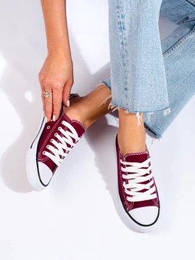 Low Burgundy Sneakers