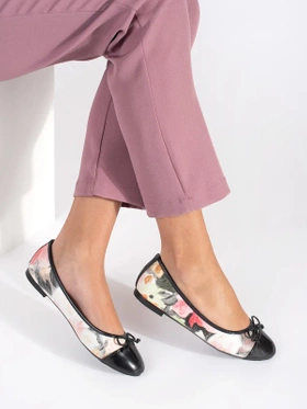 Floral Pattern Ballet Flats