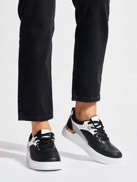 Platform Sneakers in Black