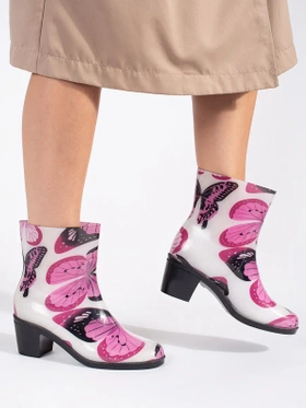 Butterfly Heel Rain Boots