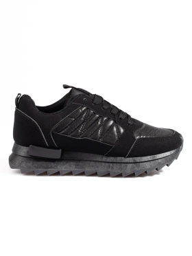 Potocki Black Sporty Sneakers