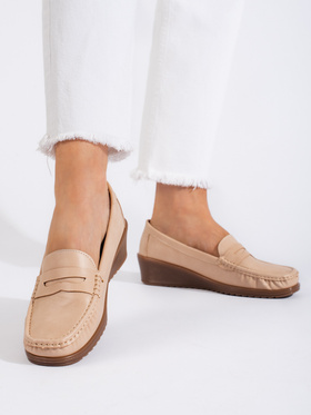 Beige Loafers