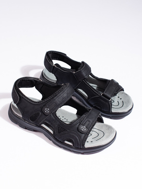 Black Velcro Sandals