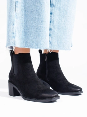 Black Heeled Ankle Boots