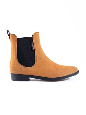 T.Sokolski Brown Ankle Rain Boots