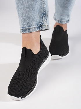 Black Slip-On Sneakers