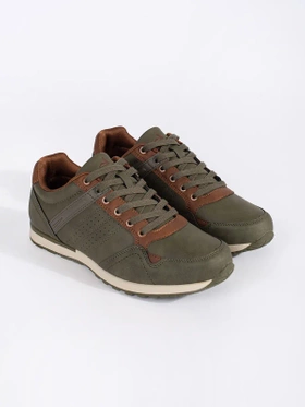 Comfortable Green-Brown Sport Shoes