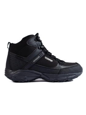 High-Cut Black Softshell Trekking Boots