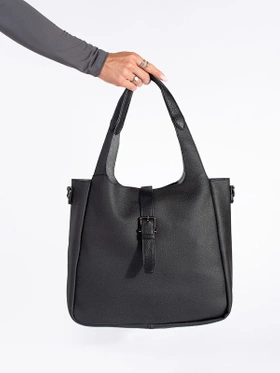 Czarna torebka shopper damska