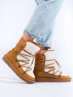 Warm Camel Snow Boots