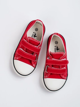 Children's Red Velcro Sneakers