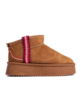 Cozy Camel Suede Snow Boots