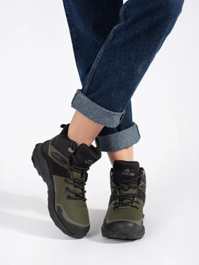 Warm Dark Green Trekking Boots