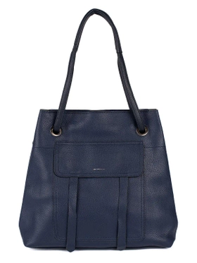 Navy Blue Shopper Bag