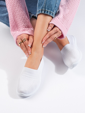 Comfy White Slip-On Sneakers